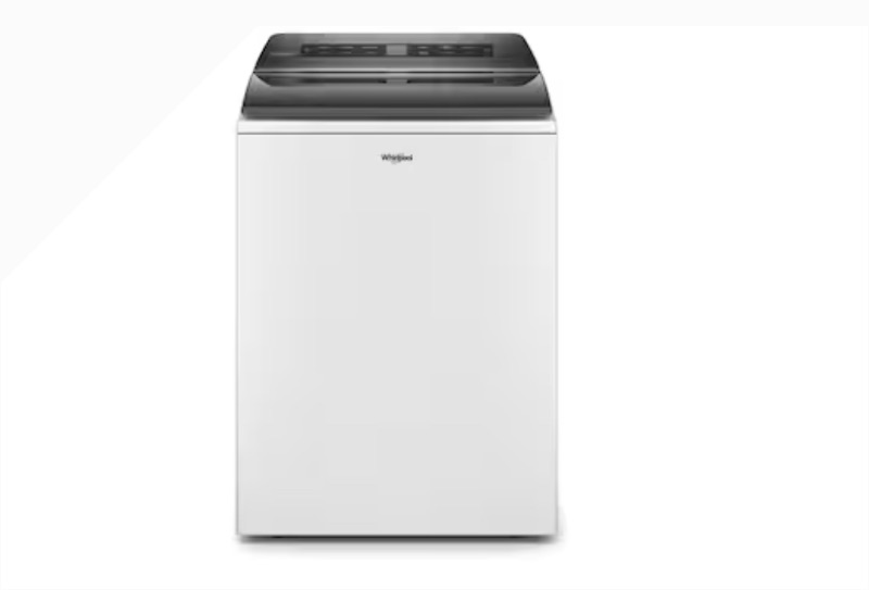 Photo 1 of Whirlpool 4.7-cu ft High Efficiency Agitator Top-Load Washer (White)