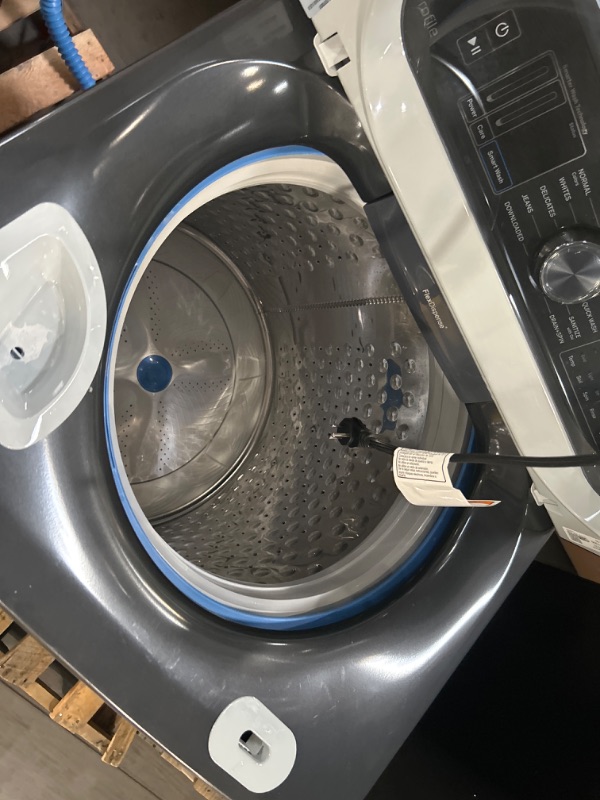 Photo 7 of GE Profile 5.4-cu ft High Efficiency Impeller Smart Top-Load Washer (Diamond Gray) ENERGY STAR