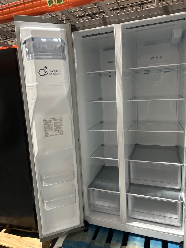 Photo 5 of LG Door in Door 27.12-cu ft Side-by-Side Refrigerator with Ice Maker (Printproof Stainless Steel)
