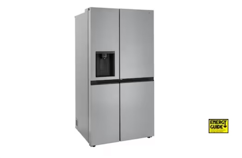 Photo 1 of LG Door in Door 27.12-cu ft Side-by-Side Refrigerator with Ice Maker (Printproof Stainless Steel)