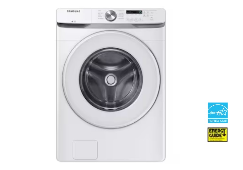 Photo 1 of Samsung 4.5-cu ft High Efficiency Stackable Front-Load Washer (White) ENERGY STAR