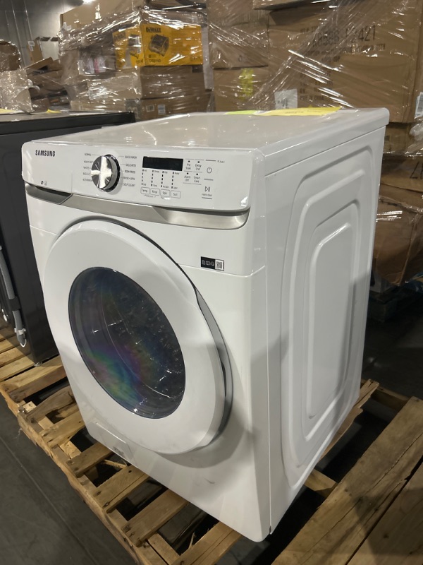 Photo 3 of Samsung 4.5-cu ft High Efficiency Stackable Front-Load Washer (White) ENERGY STAR