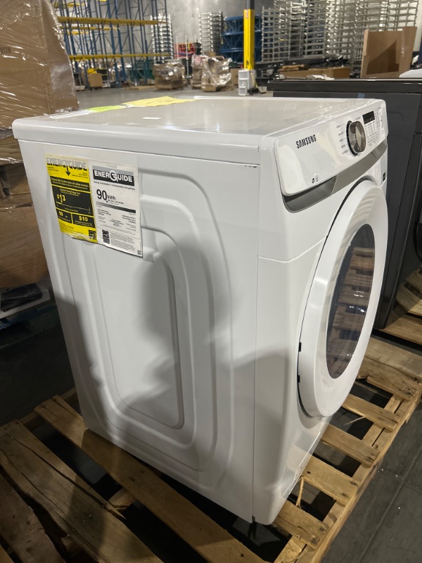 Photo 4 of Samsung 4.5-cu ft High Efficiency Stackable Front-Load Washer (White) ENERGY STAR