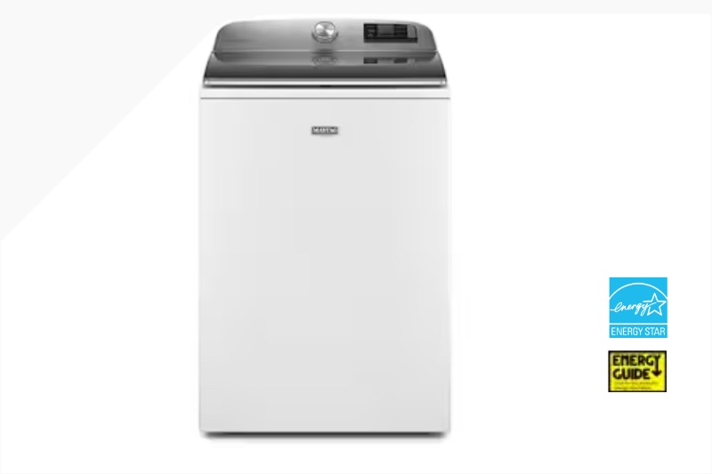 Photo 1 of Maytag Smart Capable 5.2-cu ft High Efficiency Agitator Smart Top-Load Washer (White) ENERGY STAR