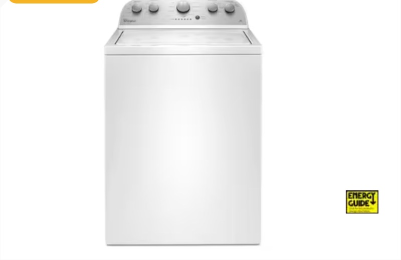 Photo 1 of Whirlpool 3.5-cu ft High Efficiency Agitator Top-Load Washer (White)