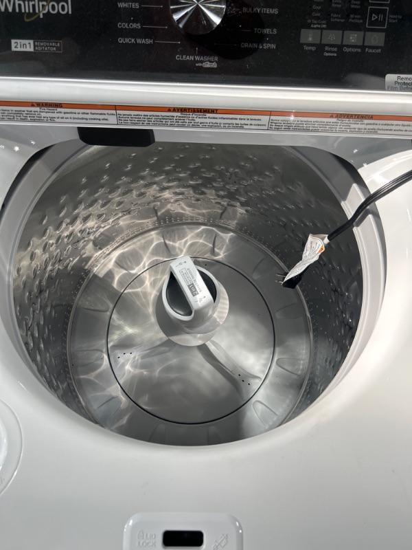 Photo 5 of Whirlpool 2 in 1 Removable Agitator 4.7-cu ft High Efficiency Impeller and Agitator Top-Load Washer 