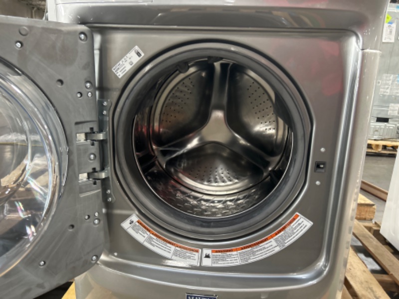Photo 6 of Maytag 4.5-cu ft High Efficiency Stackable Steam Cycle Front-Load Washer (Metallic Slate) ENERGY STAR