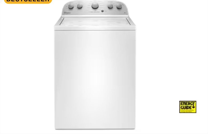 Photo 1 of Whirlpool 3.5-cu ft High Efficiency Agitator Top-Load Washer (White)