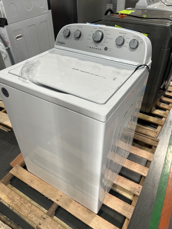 Photo 2 of Whirlpool 3.5-cu ft High Efficiency Agitator Top-Load Washer (White)