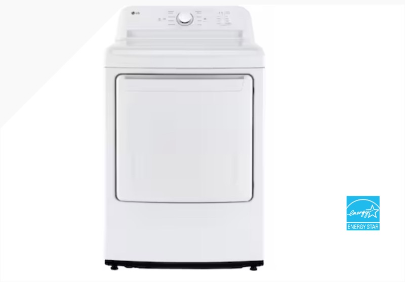 Photo 1 of LG 7.3-cu ft Reversible Side Swing Door Gas Dryer (White) ENERGY STAR