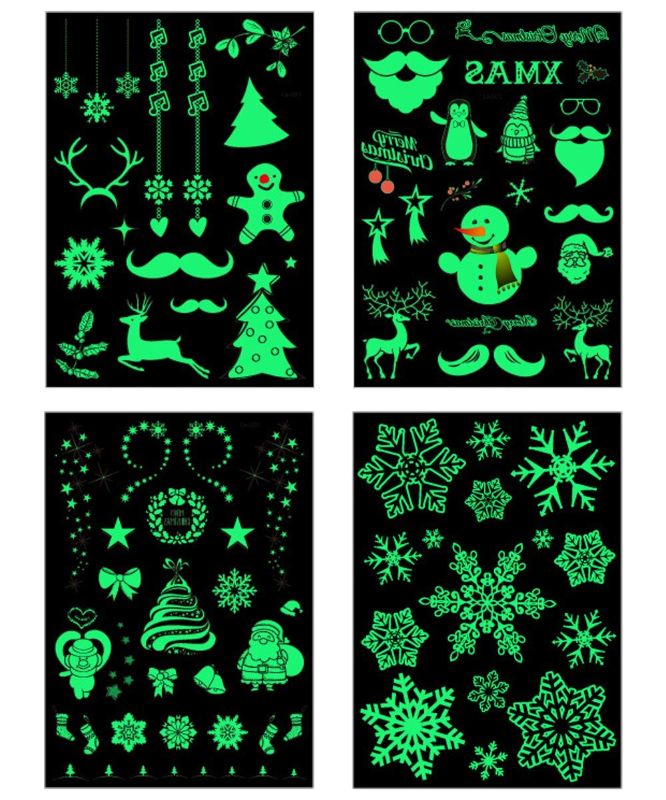 Photo 1 of Luminous Tattoos - Christmas Theme (2 Pack)