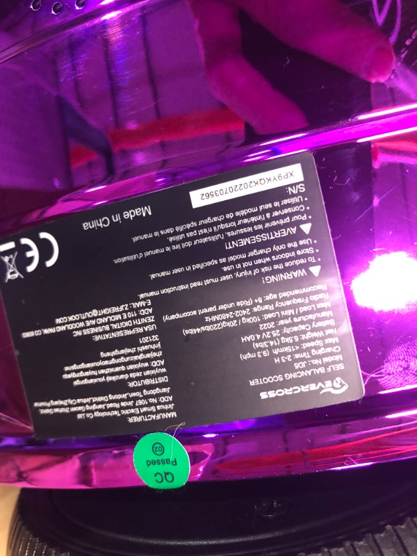 Photo 1 of ***PARTS ONLY*** Fx-f3 hoverboard 