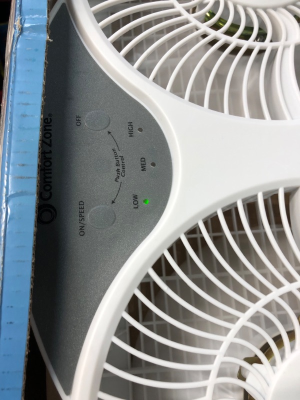 Photo 5 of **NO REMOTE - POWERS ON AND FUNCTIONS**
Comfort Zone CZ310R Adjustable Width 3 Speed Dual Reversible Multi Functional Window Sill Fan 