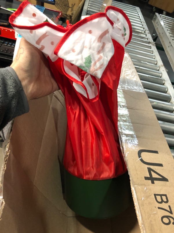 Photo 1 of **MISSING POWER CORD**
Fraser Hill Farm Let It Snow Series 29-in. Green Tree with Star Topper and Red Umbrella Base
