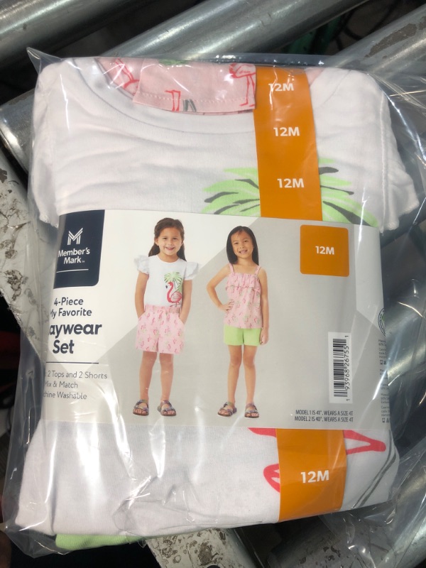 Photo 1 of Member's Mark Girl's Infant/Toddler 4 Piece My Favorite Mix & Match Playwear Set - 12M