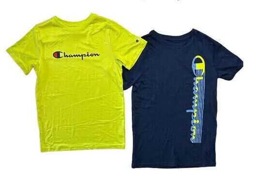 Photo 1 of Champion Boys' Navy/Lime 2 Pack Active Tops - 