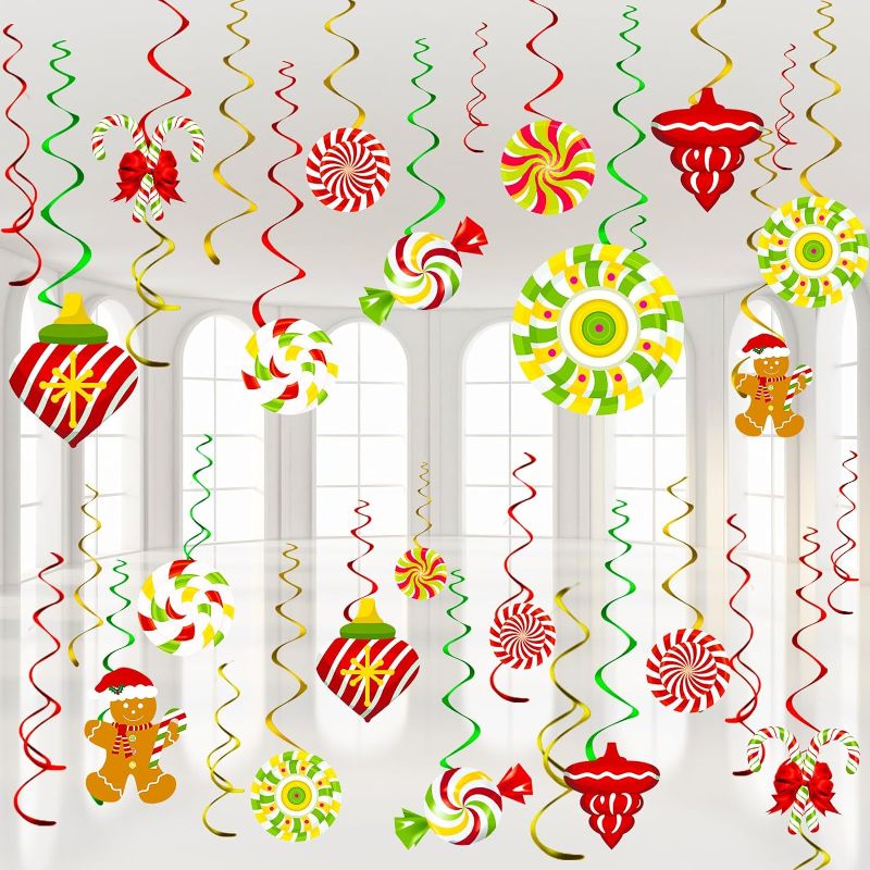 Photo 1 of 
Christmas Peppermint Candy Hanging Swirls Decorations Set 