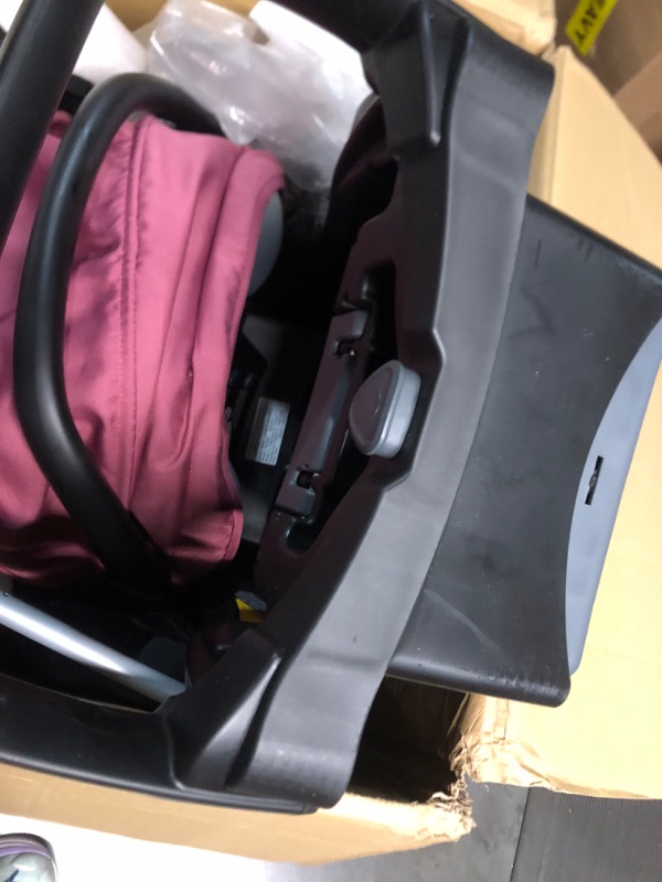 Photo 3 of Evenflo Pivot Modular Travel System With SafeMax Car Seat Only Travel System Dusty Rose