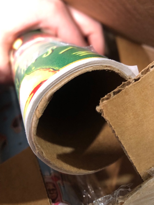 Photo 1 of **MISSING ONE ROLL** American Greetings Christmas Wrapping Paper Bundle, Classic Movies (3 Rolls, 105 sq. ft)