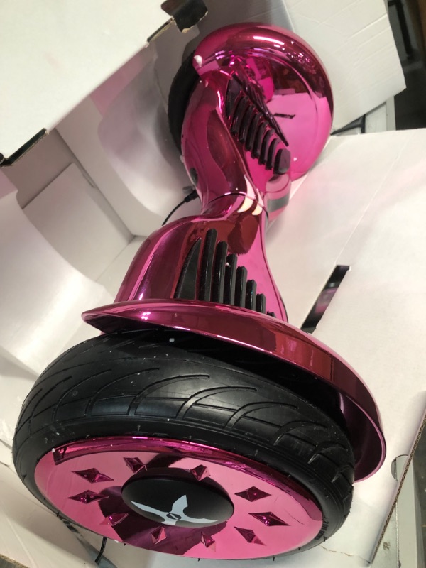 Photo 3 of *SEE NOTES* Hover-1 Titan Electric Hoverboard 8 Mile Range, 3.5HR Full-Charge, Built-In Bluetooth Speaker, Rider Modes: Beginner to Expert Pink