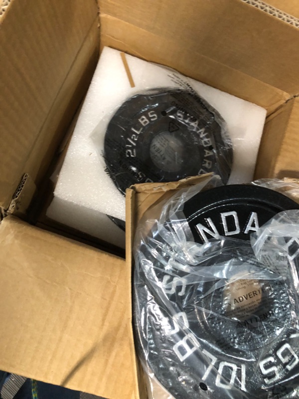 Photo 3 of [READ NOTES]
AboveGenius Cast Iron 2-Inch Olympic Plate Weight Set for Strength Training, Weightlifting and Crossfit in Home & Gym