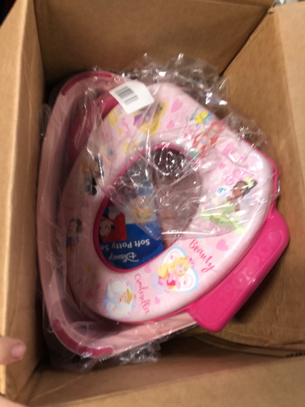 Photo 3 of Disney Princess "Loving Life" 2 Piece Essential Potty Training Set - Soft Potty Seat, Step Stool