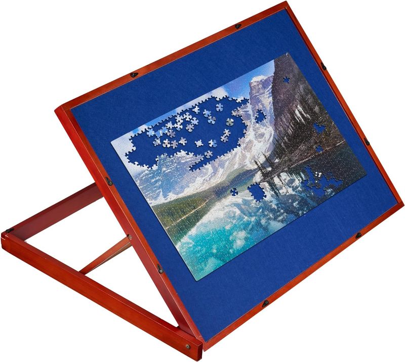 Photo 1 of 1500 Piece Wooden Jigsaw Puzzle Table Puzzle Easel