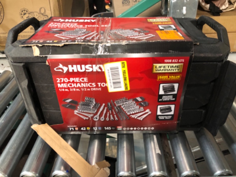 Photo 12 of ***MISSING 4 WRENCHES***
Husky 270-piece mechanics tool set