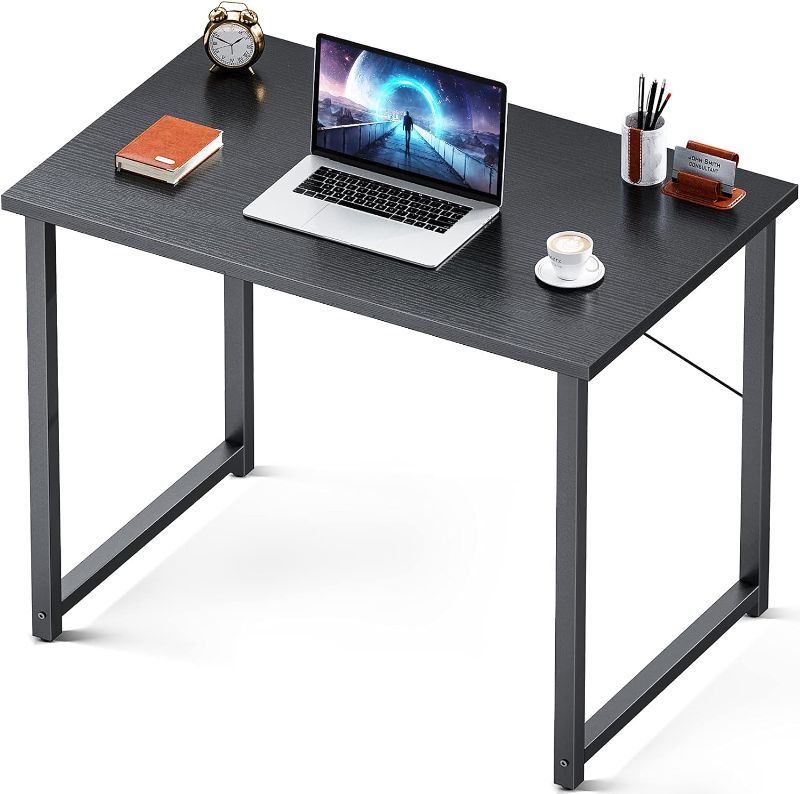 Photo 1 of *STOCK IMG AS REF* BLACK METAL DESK 35"X18"