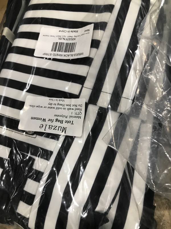 Photo 1 of Muzale WomenLaptop Tote Bag with Zipper Pocket Lightweight Shoulder Bag Handbag Large Zebra Stripe-strap