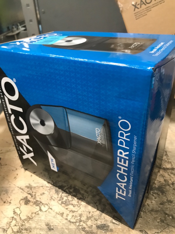 Photo 2 of X-Acto® TeacherPro® Classroom Electric Pencil Sharpener, Blue Black