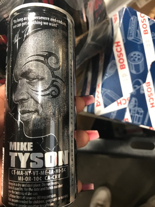 Photo 2 of  mike tyson iron energy drink 24  8.45oz cans bb2/24