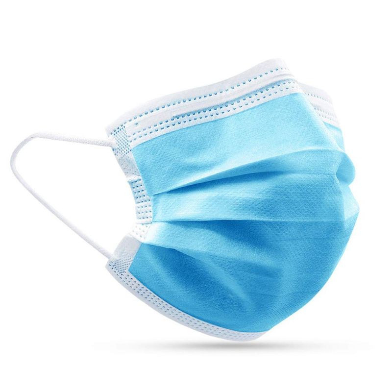 Photo 1 of 50Pcs Disposable Face Mask, Protection Anti Dust Particle 3-Layer Design Mask with Earloops, Breathable and Comfortable Filter Safety Mask for Home Outdoor
