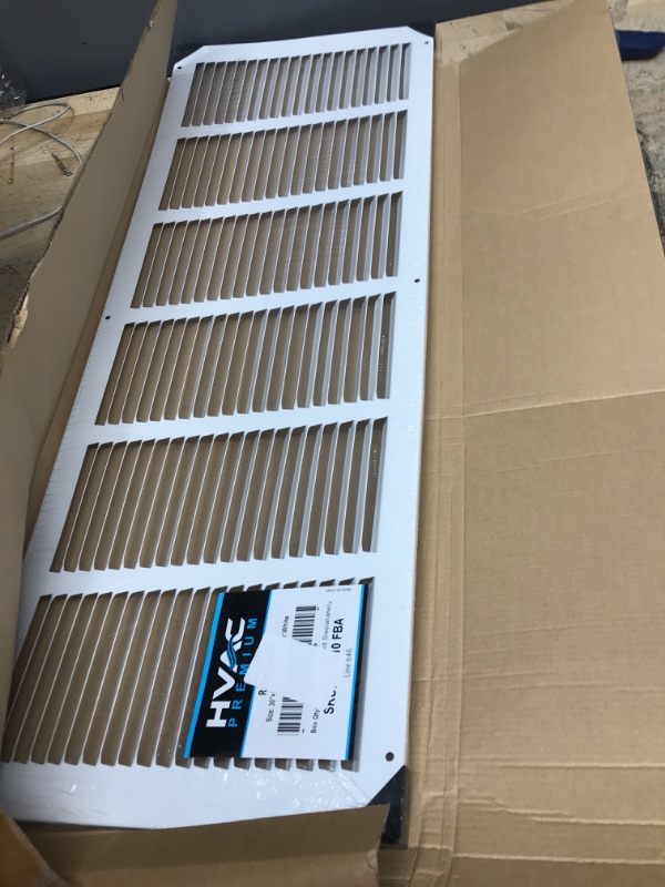 Photo 2 of 4" x 6" Return Air Grille - Sidewall and Ceiling - HVAC Vent Duct Cover Diffuser - [White] [Outer Dimensions: 5.75w X 7.75" h] 4x6 White