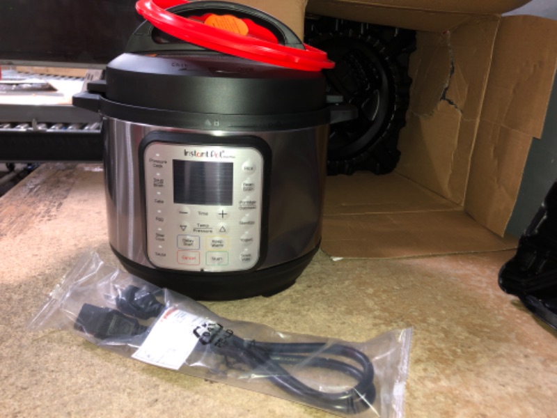 Photo 3 of (SEE NOTES)   Instant Pot Duo Plus Mini 9-in-1 Electric Pressure Cooker, 3 Quart, 13 One-Touch Programs & Pot Sealing Rings 2 Pack : Mini 3 Quart Red/Blue