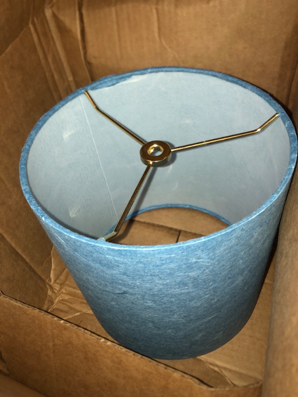 Photo 1 of 8" Diameter Lamp Shade, Blue 