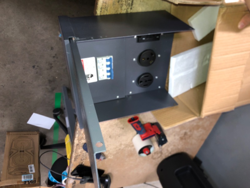 Photo 2 of AXOTEN Temporary Power Outlet Panel, RV Pedestal Electrical Panel, 20 30 50 Amp RV Breaker Panel Box,Prewired and Unmetered, Weatherproof