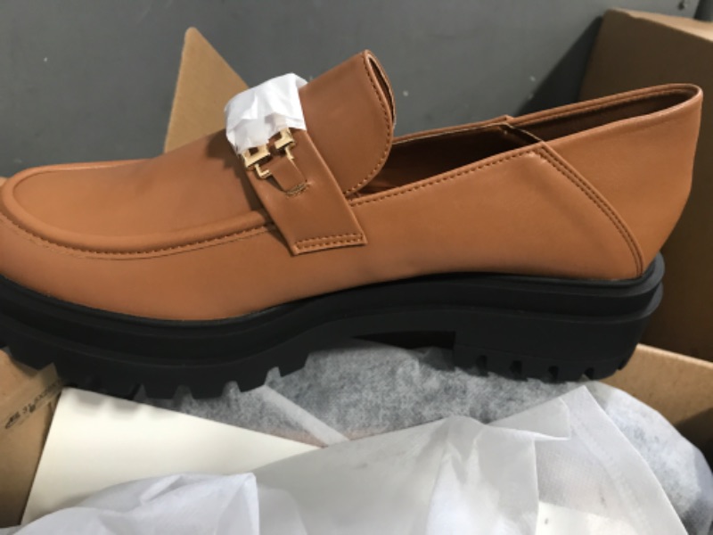Photo 1 of casual viandso womens chunky loafers with comfort work shoes   size 10