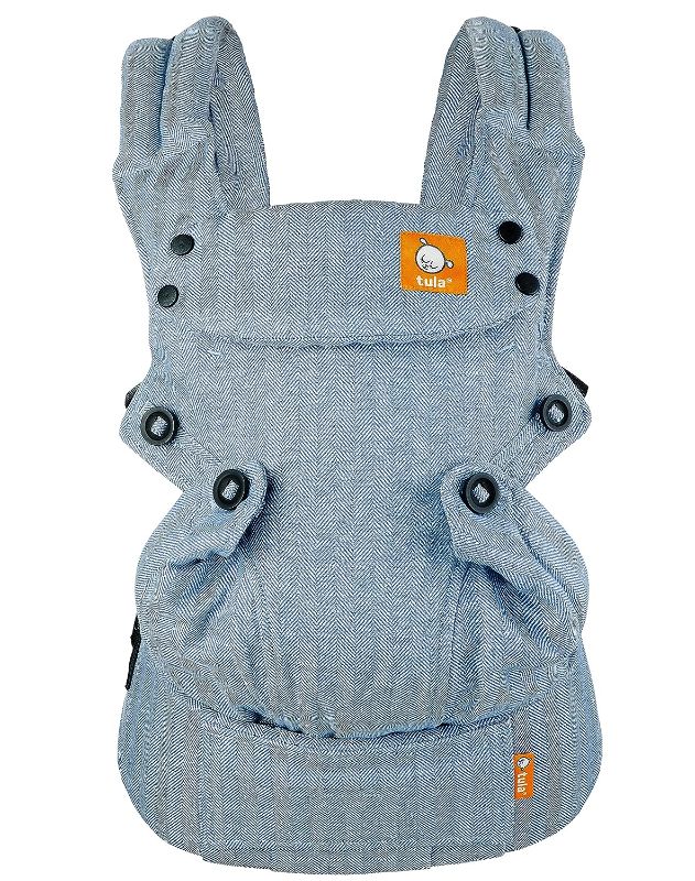 Photo 1 of Baby Tula Explore Baby Carrier, Adjustable Newborn to Toddler Carrier, Ergonomic and Multiple Positions for 7 – 45 pounds (Linen Rain)
