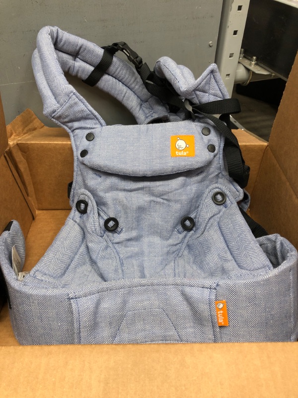 Photo 2 of Baby Tula Explore Baby Carrier, Adjustable Newborn to Toddler Carrier, Ergonomic and Multiple Positions for 7 – 45 pounds (Linen Rain)
