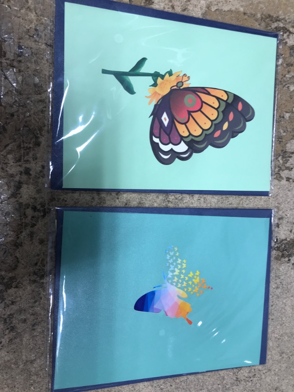 Photo 2 of GREETING ART Butterfly Birthday Card,Valentine's Day Card for Him Her,Pop Up Birthday Card,3D Greeting Pop Up Card,Mother’s Day Card Pop Up, Anniversary, Valentine, Thinking of You, Thank You Card