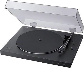 Photo 1 of Sony PS-LX310BT Belt Drive Turntable: Fully Automatic Wireless Vinyl Record Player with Bluetooth and USB Output Black
