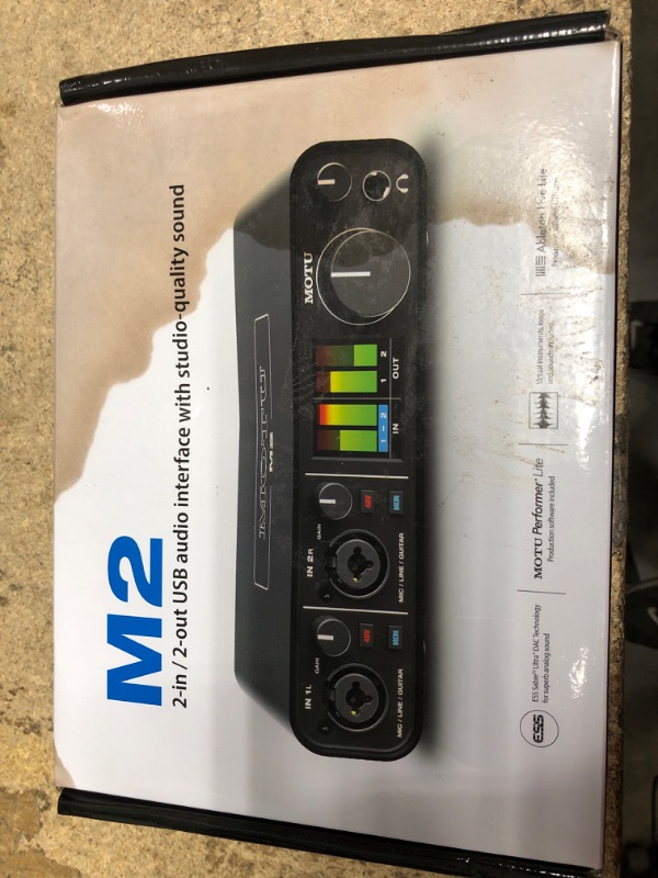 Photo 1 of M2 2-IN/2-OUT USB AUDIO INTERFACE WITH STUDIO -QUALITY SOUND 