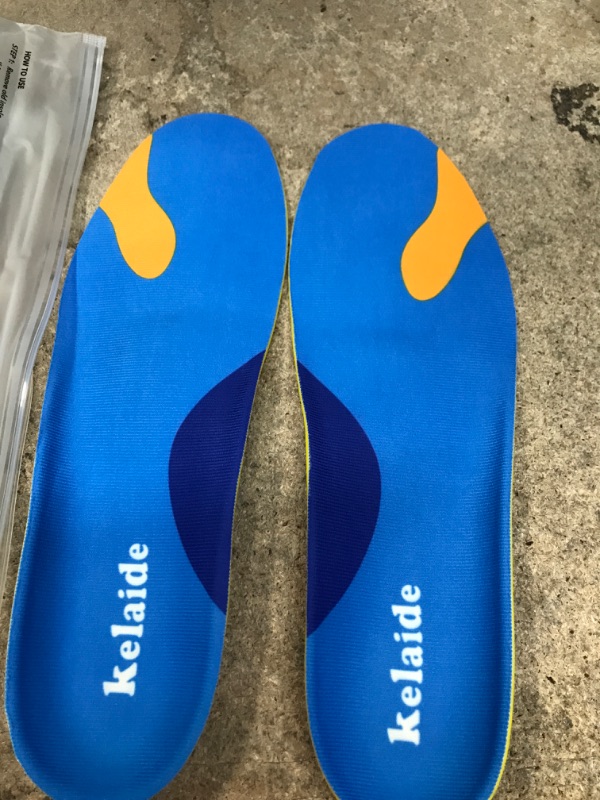 Photo 2 of Orthotics Arch Support Work Insoles - Gel Shoe Inserts for Plantar Fasciitis, Heel Pain, Heel Spur, and Foot Fatigue Relief - Insoles for Standing All Day Blue L (Men 11-12.5/Women 12-13.5)