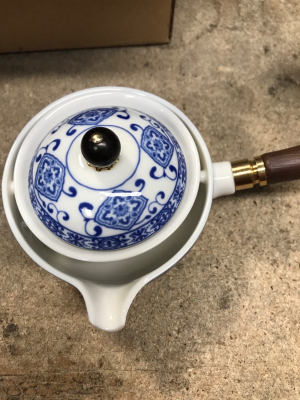 Photo 2 of 
LURRIER Porcelain Chinese Gongfu Tea Set,Portable Teapot Set with 360 Rotation Tea maker and Infuser,Portable All in One Gift Bag for Travel,Home,Gifting.