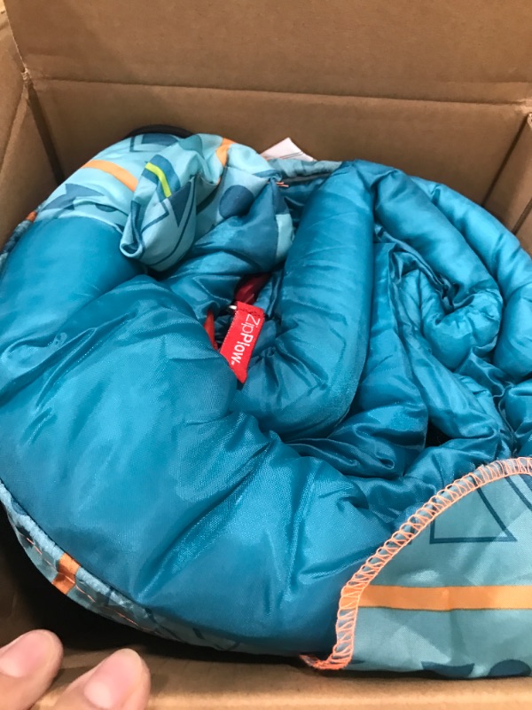 Photo 2 of Coleman 50 Degree Youth Sleeping Bag - Turquoise