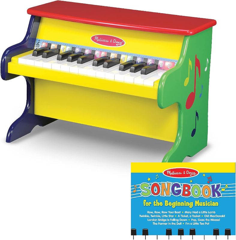 Photo 1 of 
Melissa & Doug Learn-To-Play Piano With 25 Keys and Color-Coded Songbook - Toy Piano For Baby, Kids Piano Toy, Toddler Piano Toys For Ages 3+
