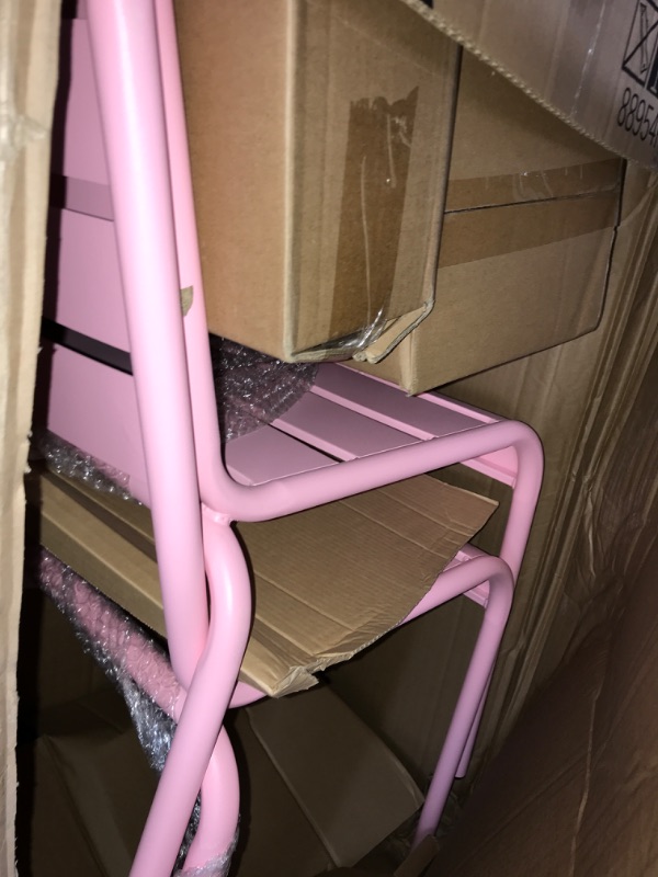 Photo 1 of 2 DINING CHAIRS (PINK)