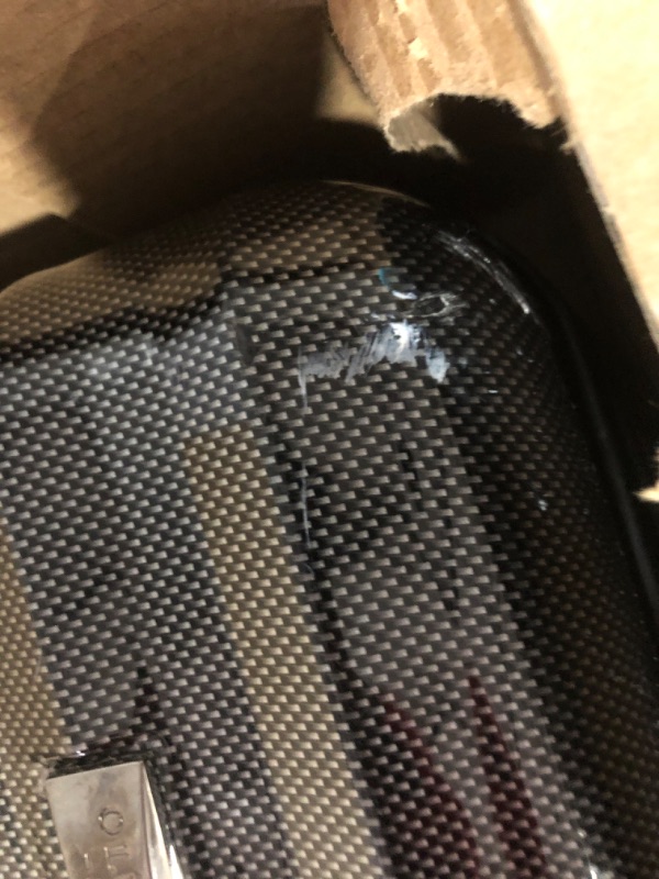 Photo 4 of * item damaged * item missing handrail *
Olympia U.S.A. Luggage Titan 21 Inch Expandable Carry-On Hardside Spinner, Black, One Size