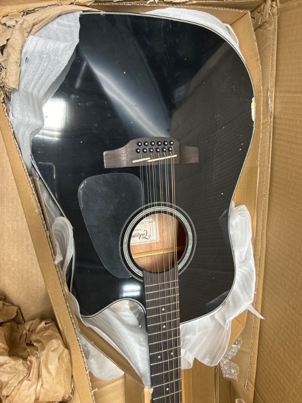 Photo 3 of Takamine G Series GD30CE-12 Dreadnought 12-String Acoustic-Electric Guitar Black